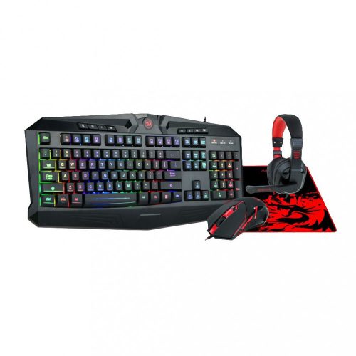 Redragon S101-BA Gaming Combo 4 in 1 Black/Red HU