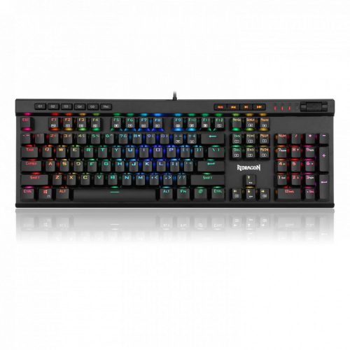 Redragon Vata RGB Mechanical Gaming Keyboard Blue Switches Black HU