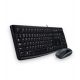 Logitech MK120 USB billentyűzet + egér Black HU