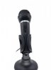 Gembird MIC-D-04 condenser microphone with desk-stand Black