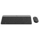 Logitech MK470 Slim Wireless Keyboard and Mouse Combo Black/Silver DE