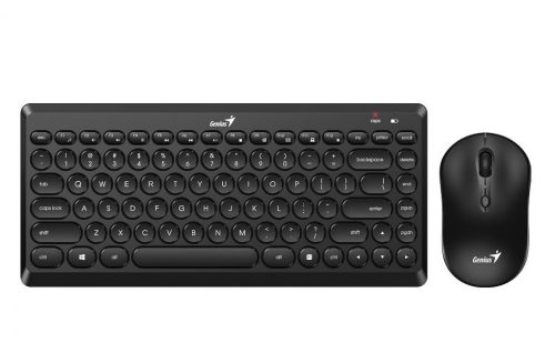 Genius LuxeMate Q8000 Stylish Wireless Keyboard & Mouse Combo Black HU