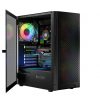 Logic Aramis ARGB Midi Tempered Glass Black