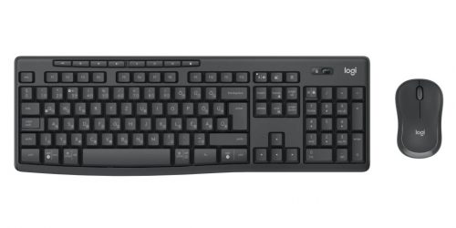 Logitech MK370 Wireless billentyűzet + optikai egér Black HU