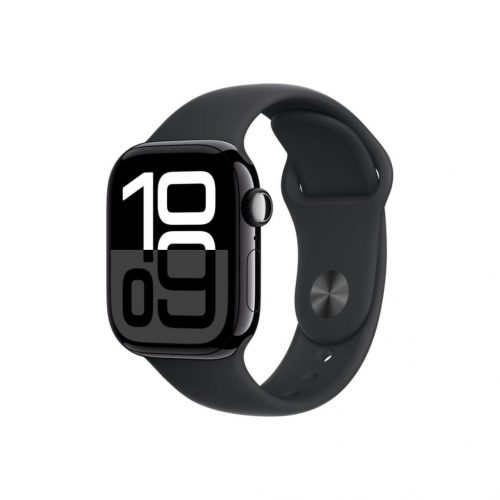 Apple Watch S10 Cellular 42mm Jet Black Alu Case with Black Sport Band S/M