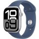 Apple Watch S10 Cellular 46mm Silver Alu Case with Denim Sport Band M/L