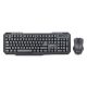 Gembird KBS-WM-02 Wireless Keyboard Combo Black US